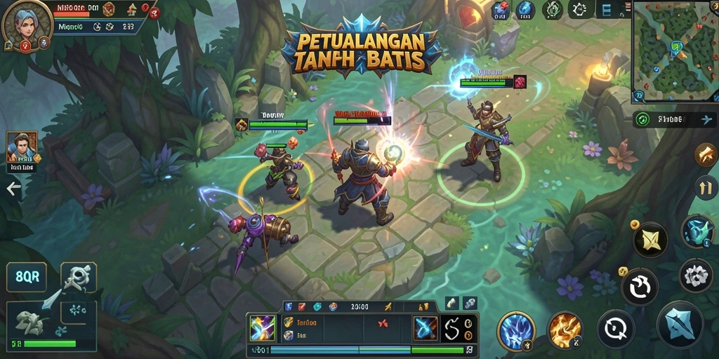 Gameplay menarik dan grafis menawan dalam 8QR.