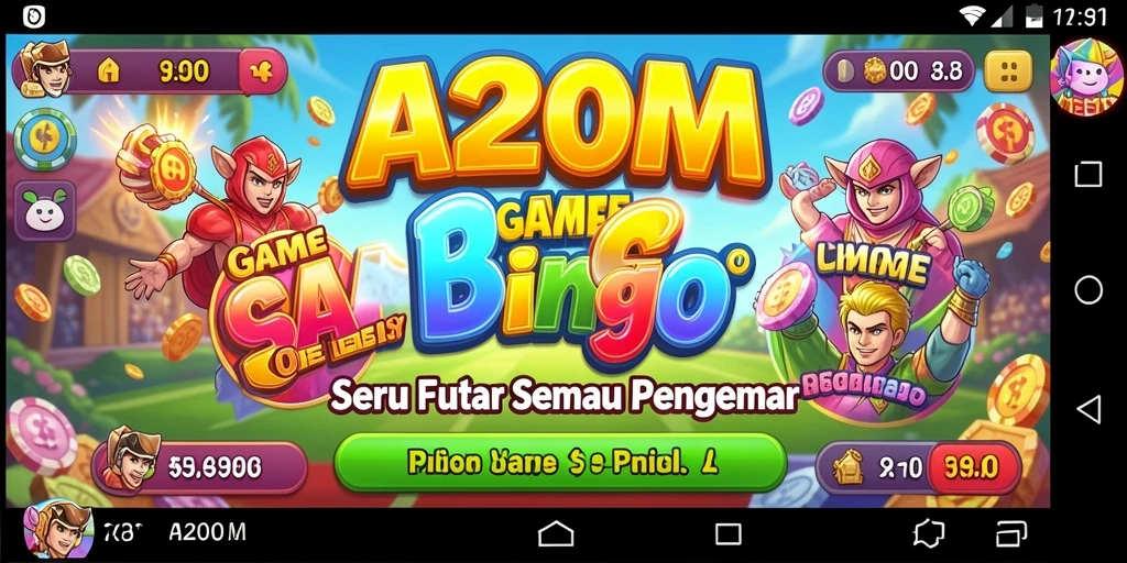 Tampilan gameplay A200M dengan variasi Bingo yang seru.