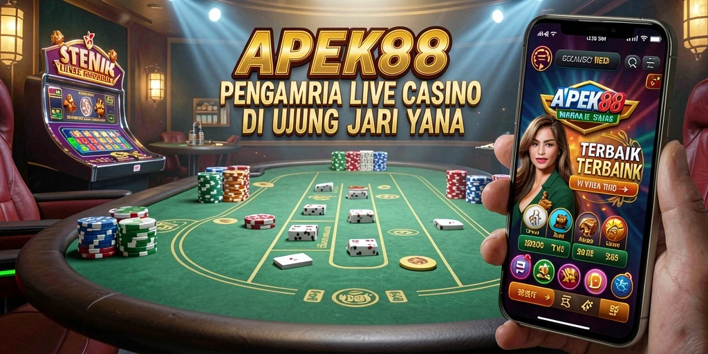 Tampilan gameplay APEK88 yang mendebarkan dengan dealer dan pemain nyata.