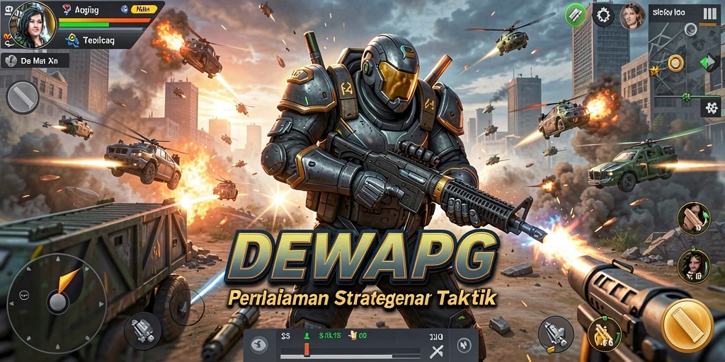 Tampilan gameplay DEWAPG yang menampilkan strategi dan taktik hebat.