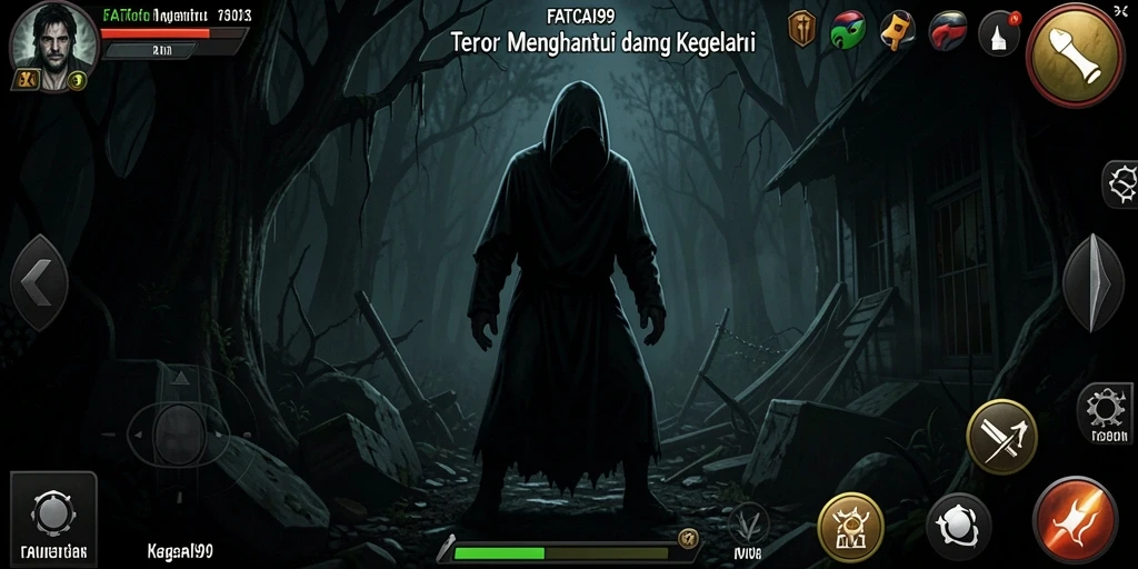 Screenshot menampilkan momen menegangkan dalam gameplay FATCAI99.