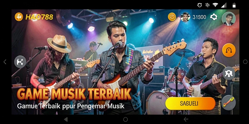 Screenshot HAO788 menampilkan gameplay seru dengan musik yang mengasyikkan.