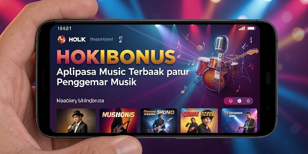 Tampilan gameplay HOKIBONUS yang menyenangkan dengan berbagai tantangan musik.