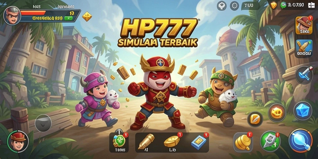 Tangkapan layar HP777 menunjukkan gameplay simulasi yang mendalam dan interaktif.