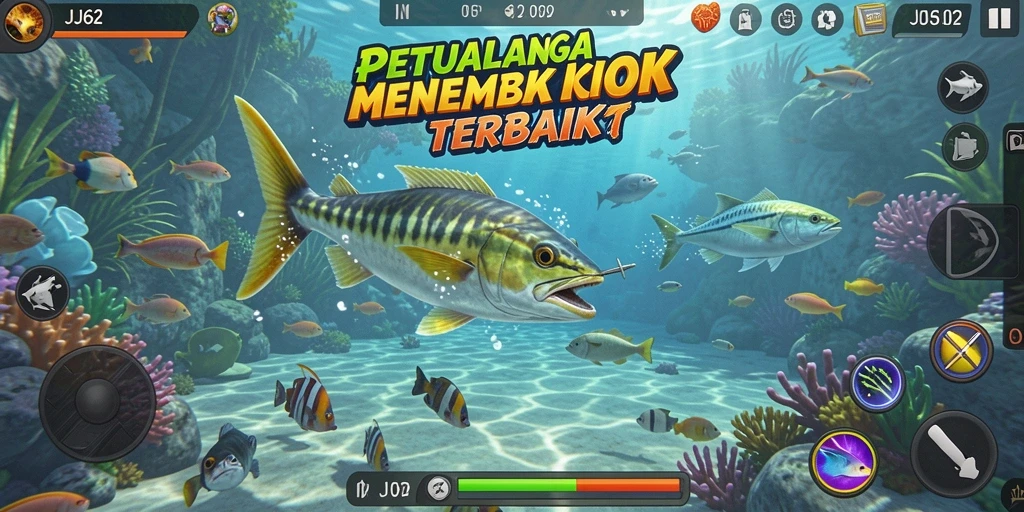 Tangkapan ikan yang mengesankan dalam gameplay JJ62.