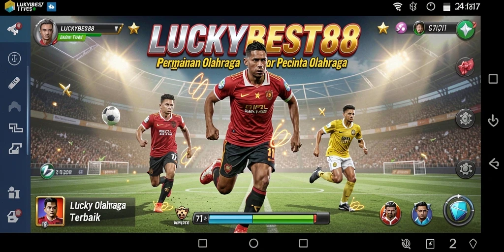 Tampilan gameplay seru dari LUCKYBEST88 dengan berbagai olahraga yang menantang.