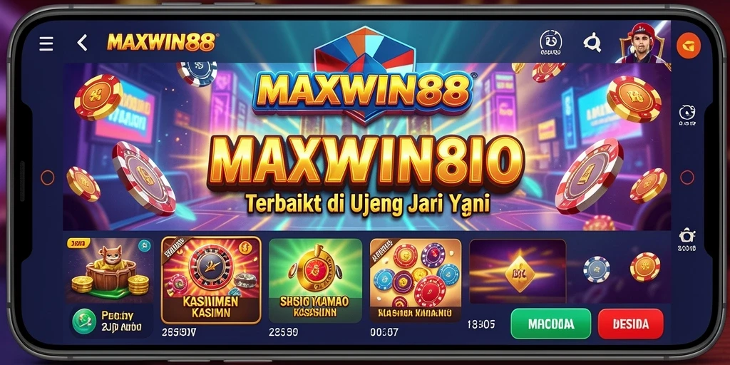 Tampilan gameplay Kasino yang mendebarkan dan menawan di MAXWIN88.