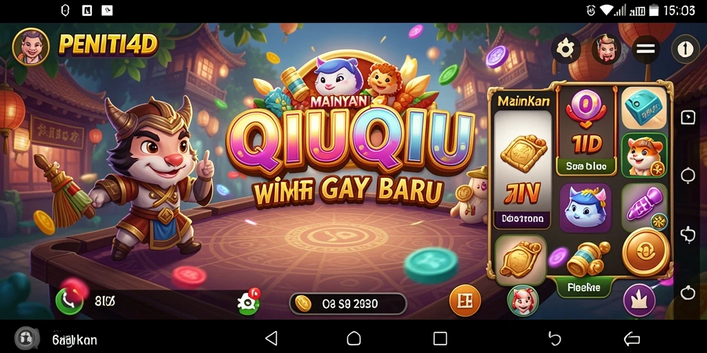 Tampilan gameplay seru QiuQiu di PENITI4D.