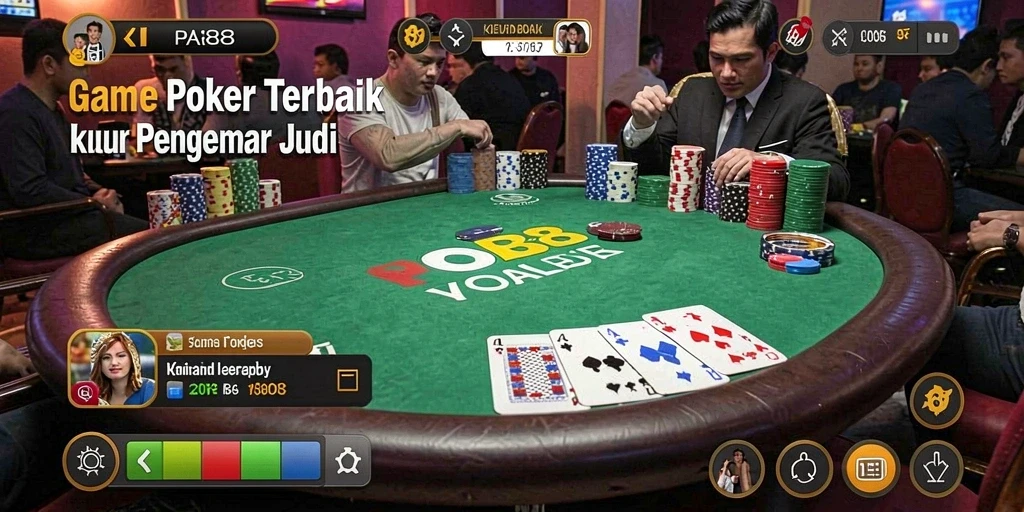 Screenshot POA88 menampilkan permainan Poker yang seru dan interaktif.