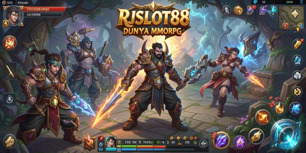 Tampilan gameplay RJSLOT88 yang memukau dalam dunia MMORPG.