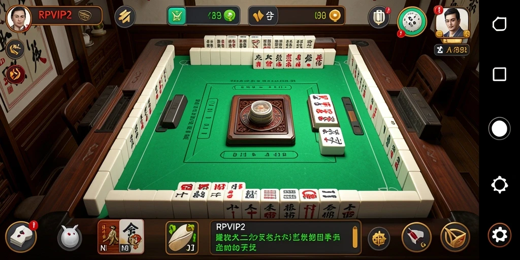 Screenshot RPVIP2 menampilkan gameplay Mahjong yang menarik dan interaktif.