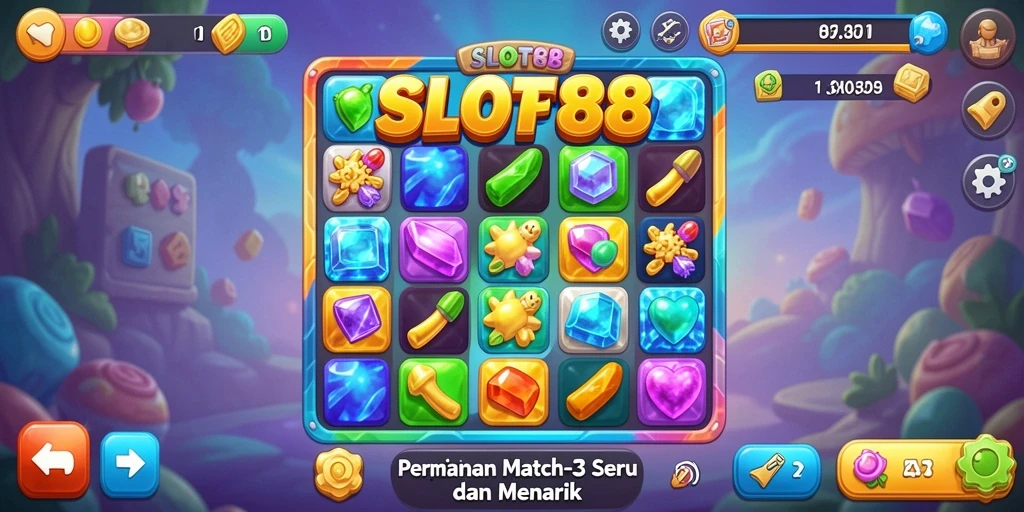 Tampilan gameplay SLOT88 yang penuh warna dan seru.