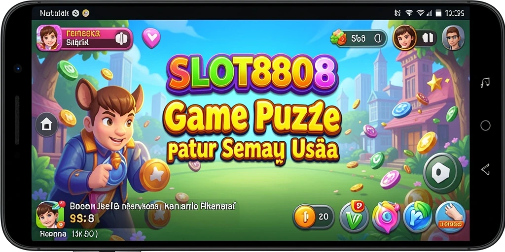 Tampilan gameplay SLOT8808 dengan tantangan puzzle yang menarik.