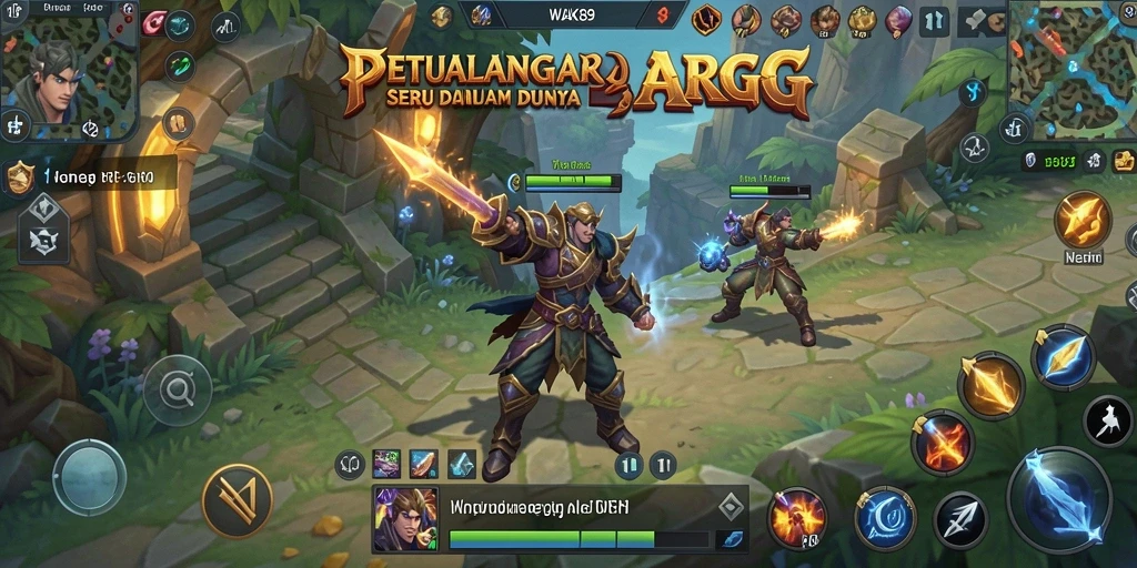 Tampilan gameplay WAK89 yang epik dalam pertarungan seru.