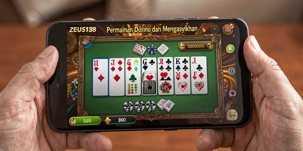 Tampilan screenshot gameplay seru dalam permainan Domino.